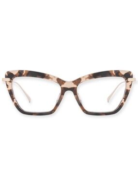 DIFF Mila Bluelight Glasses Himalayan Tortoise Gold Frame Blue Blocking Lenses